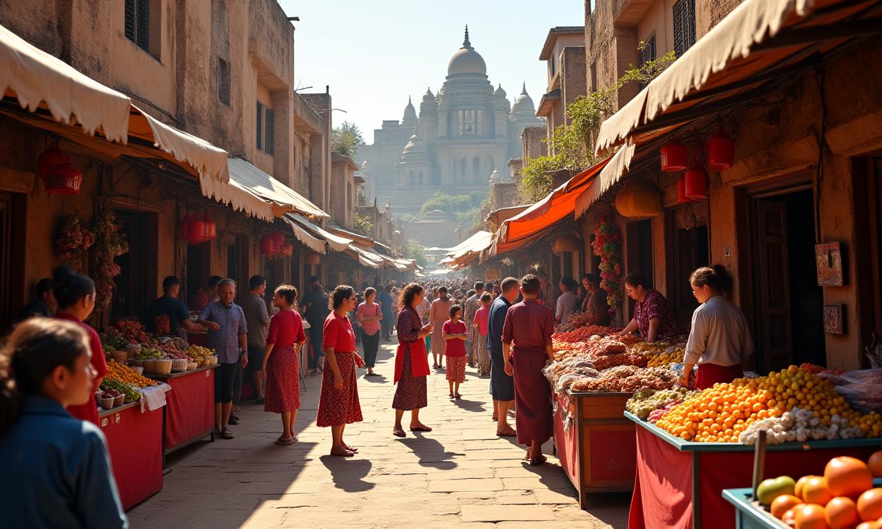 Experience vibrant cultures with local markets and festivals